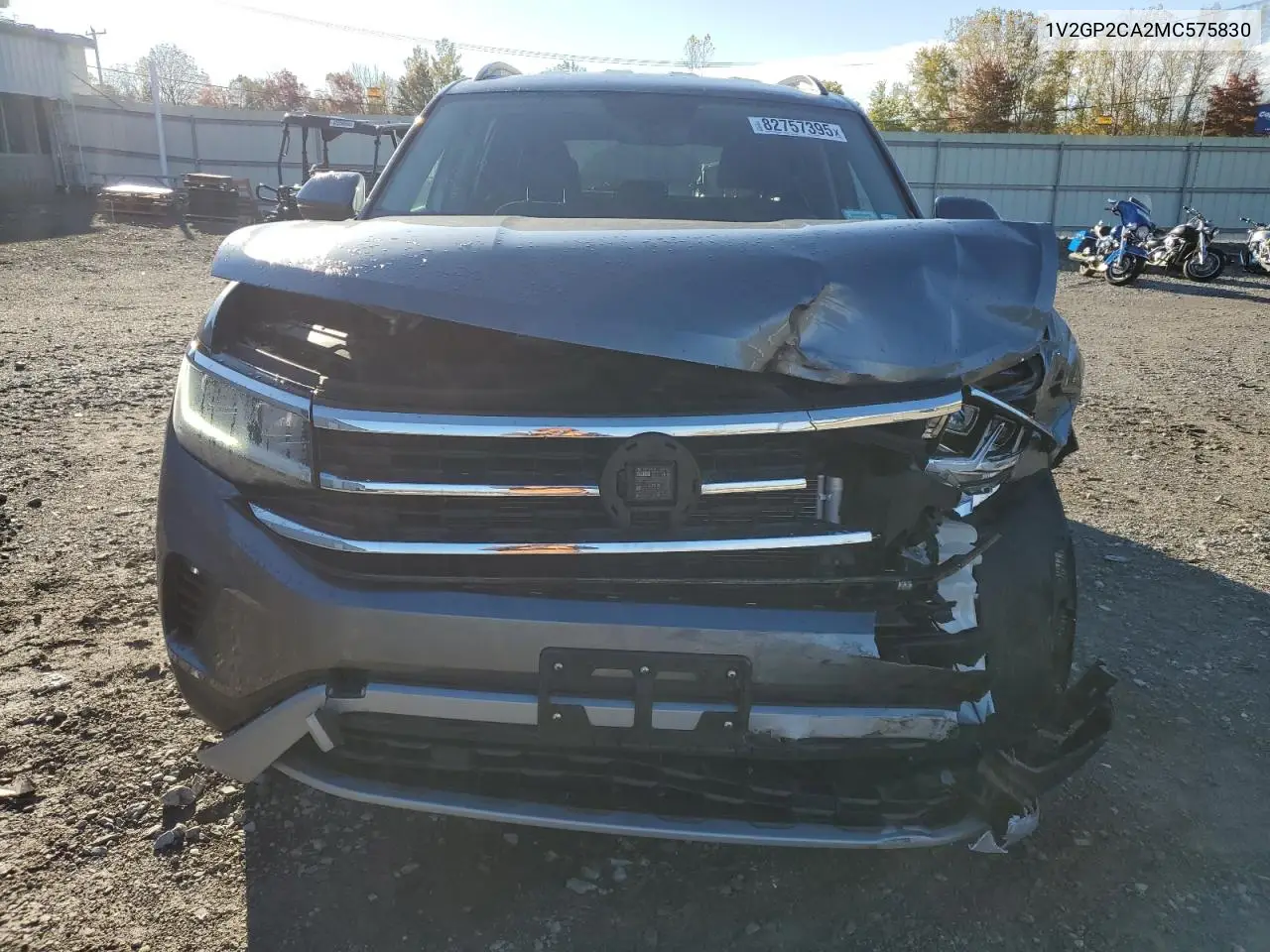 1V2GP2CA2MC575830 2021 Volkswagen Atlas S
