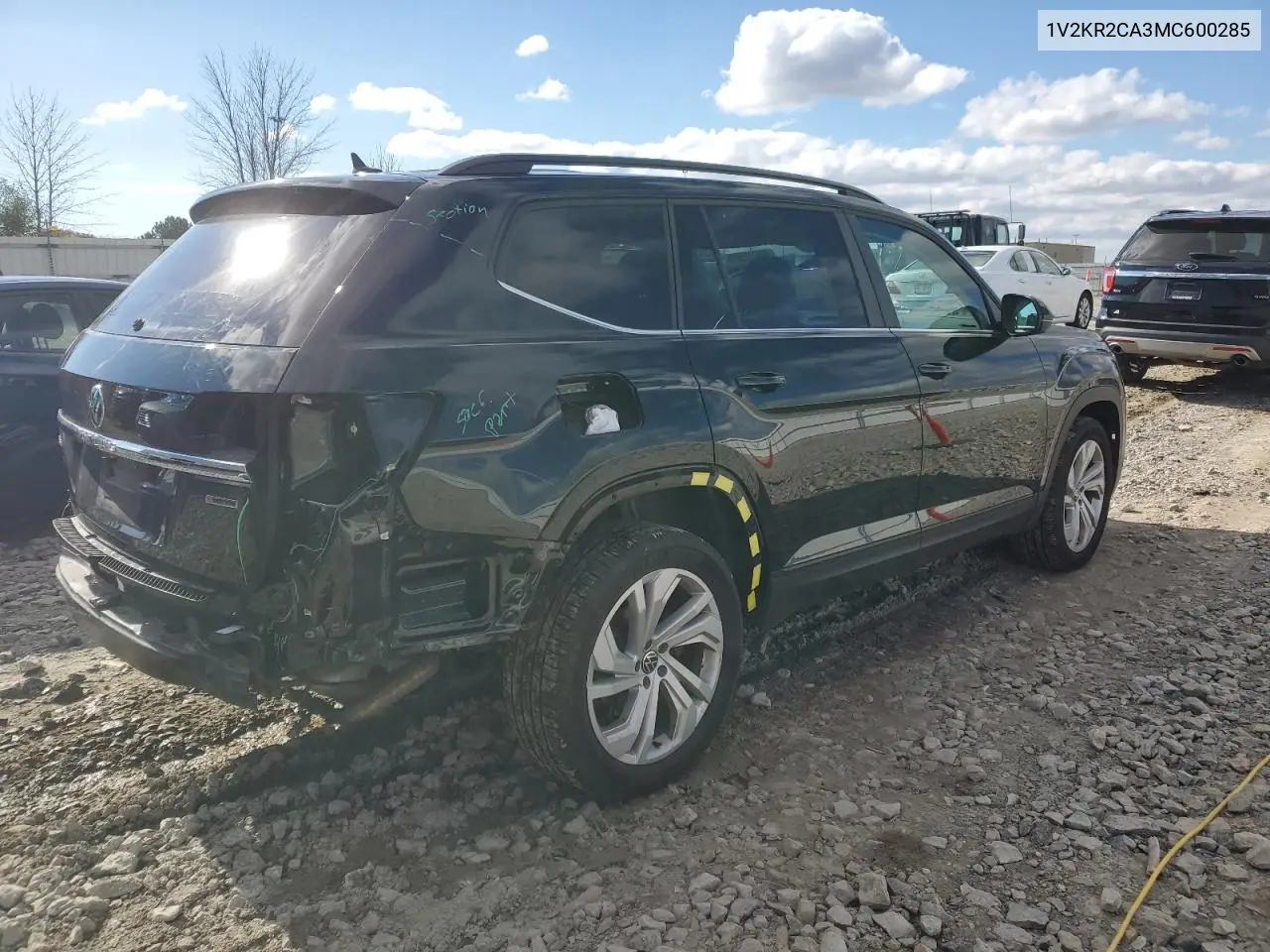 1V2KR2CA3MC600285 2021 Volkswagen Atlas Se