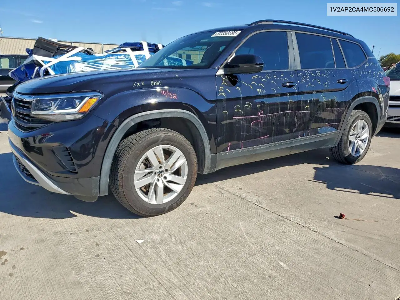 1V2AP2CA4MC506692 2021 Volkswagen Atlas S