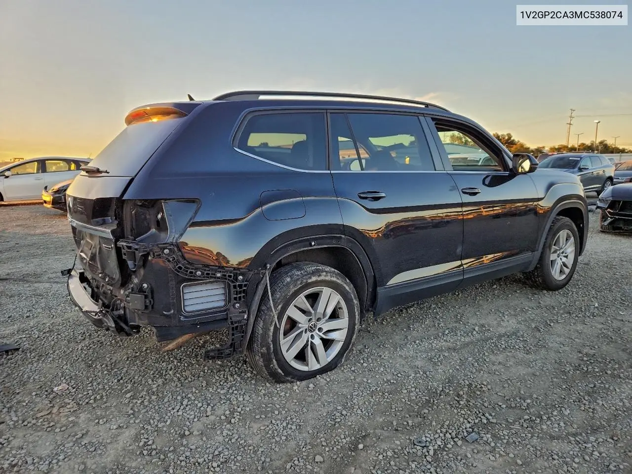 1V2GP2CA3MC538074 2021 Volkswagen Atlas S