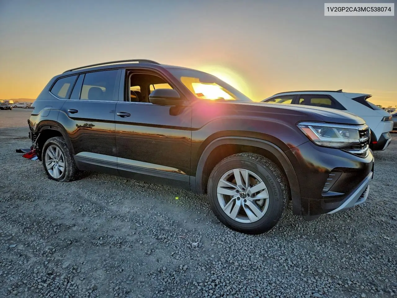 1V2GP2CA3MC538074 2021 Volkswagen Atlas S
