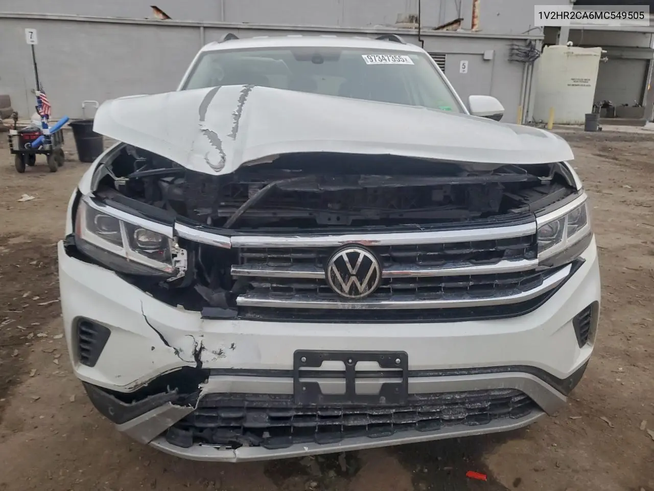 1V2HR2CA6MC549505 2021 Volkswagen Atlas Se