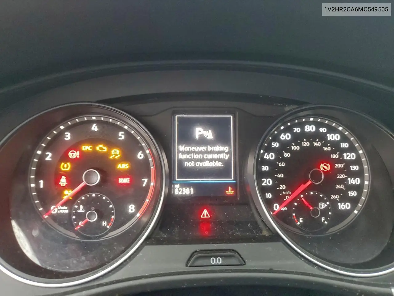 1V2HR2CA6MC549505 2021 Volkswagen Atlas Se