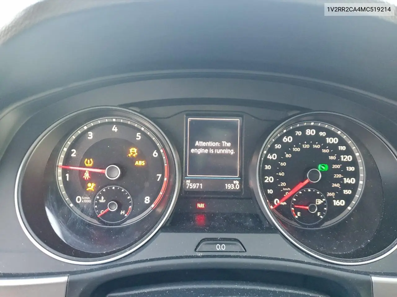 1V2RR2CA4MC519214 2021 Volkswagen Atlas Se