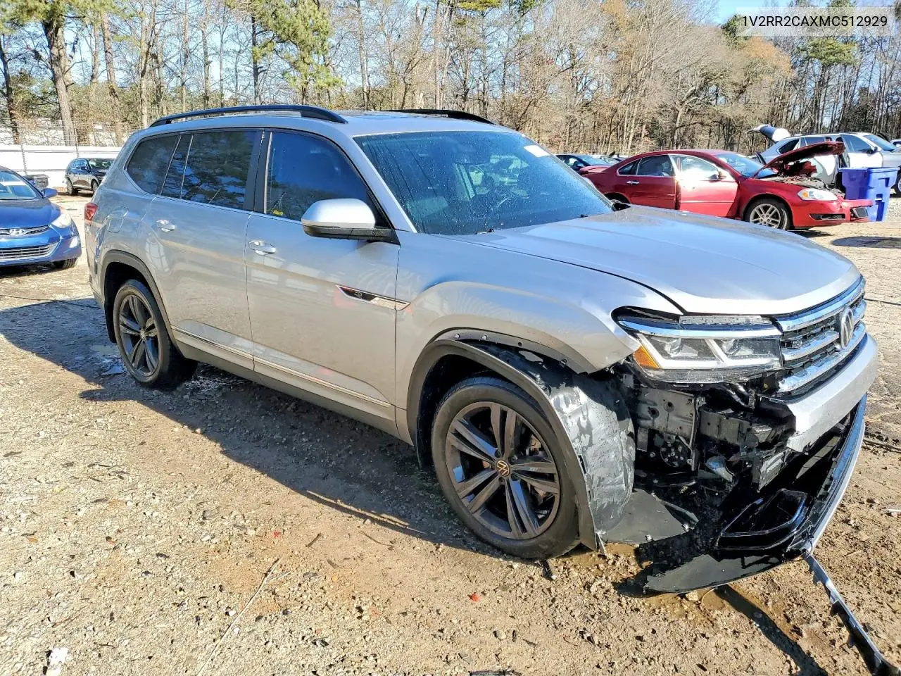 1V2RR2CAXMC512929 2021 Volkswagen Atlas Se