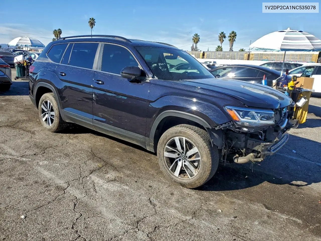 1V2DP2CA1NC535078 2022 Volkswagen Atlas Se