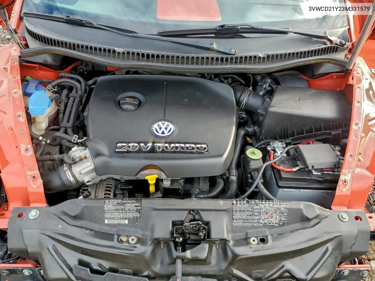 3VWCD21Y23M331579 2003 Volkswagen New Beetle Gls