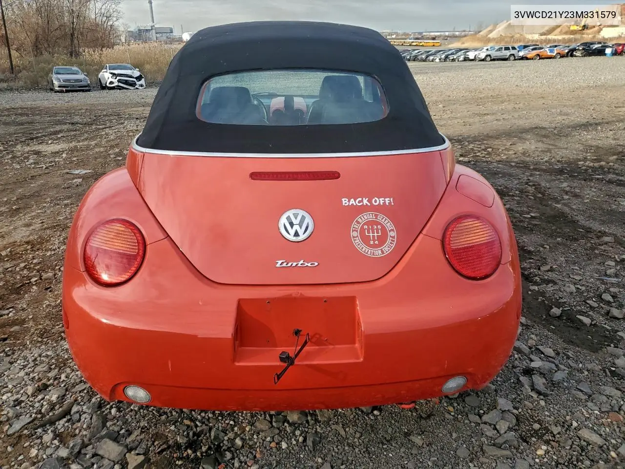 3VWCD21Y23M331579 2003 Volkswagen New Beetle Gls