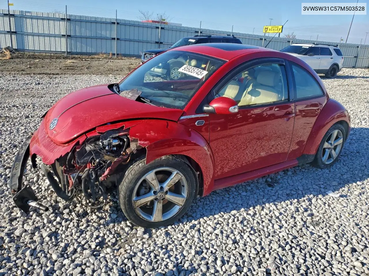 3VWSW31C57M503528 2007 Volkswagen New Beetle 2.5L Option Package 2