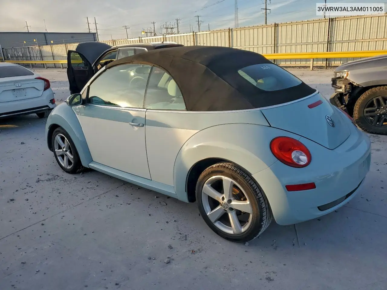 3VWRW3AL3AM011005 2010 Volkswagen New Beetle
