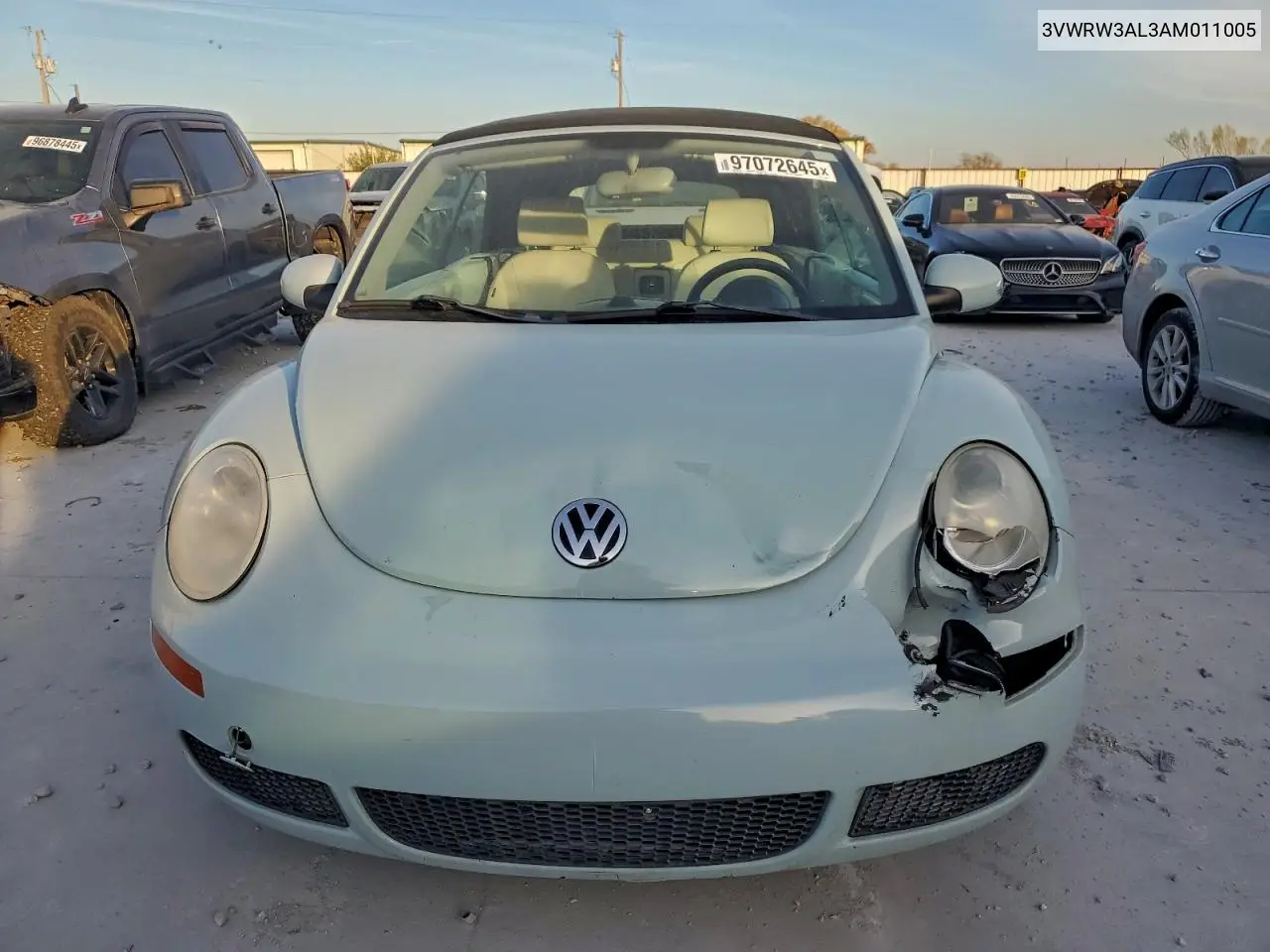 3VWRW3AL3AM011005 2010 Volkswagen New Beetle