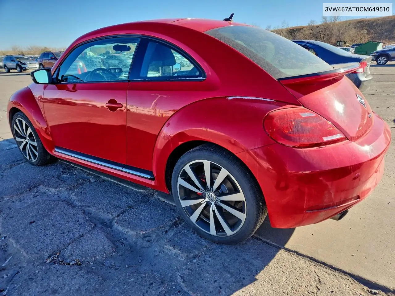 3VW467AT0CM649510 2012 Volkswagen Beetle Turbo