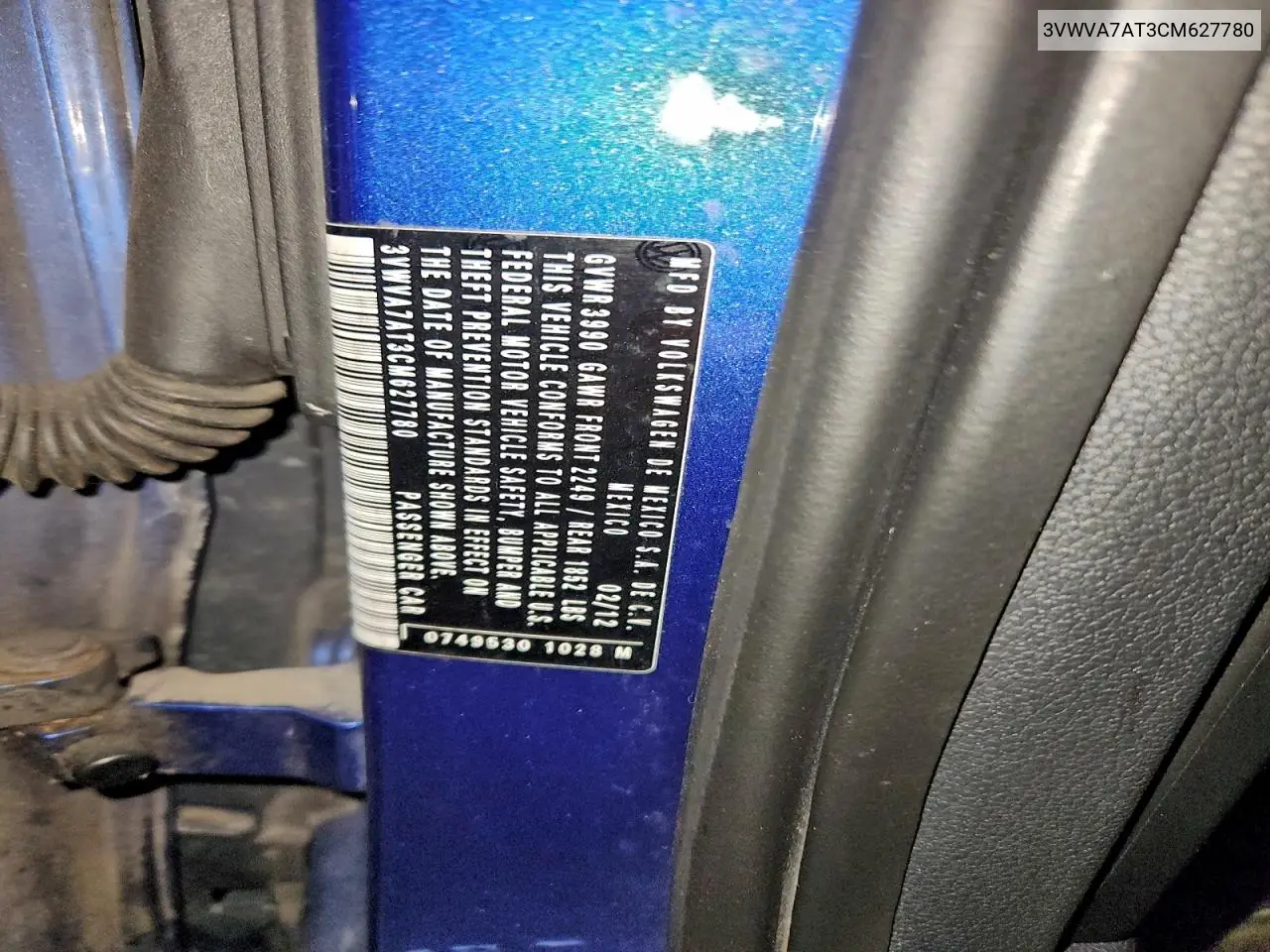 3VWVA7AT3CM627780 2012 Volkswagen Beetle Turbo