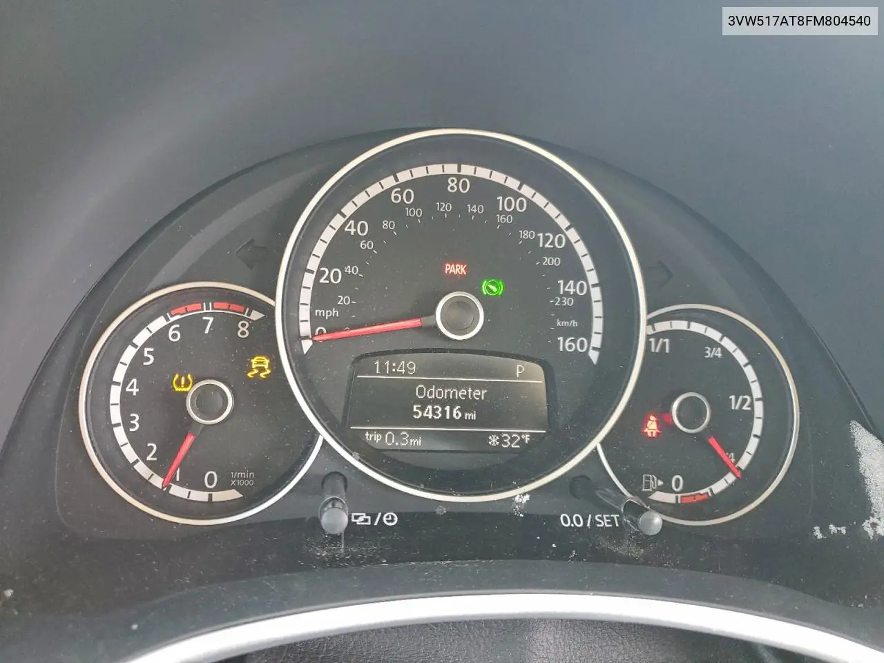 3VW517AT8FM804540 2015 Volkswagen Beetle 1.8T