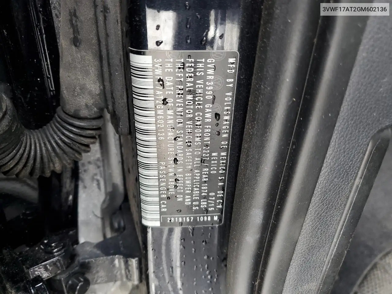 3VWF17AT2GM602136 2016 Volkswagen Beetle 1.8T