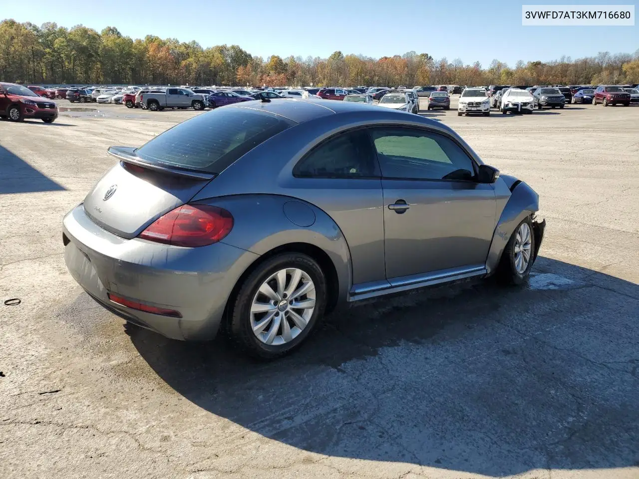 3VWFD7AT3KM716680 2019 Volkswagen Beetle S