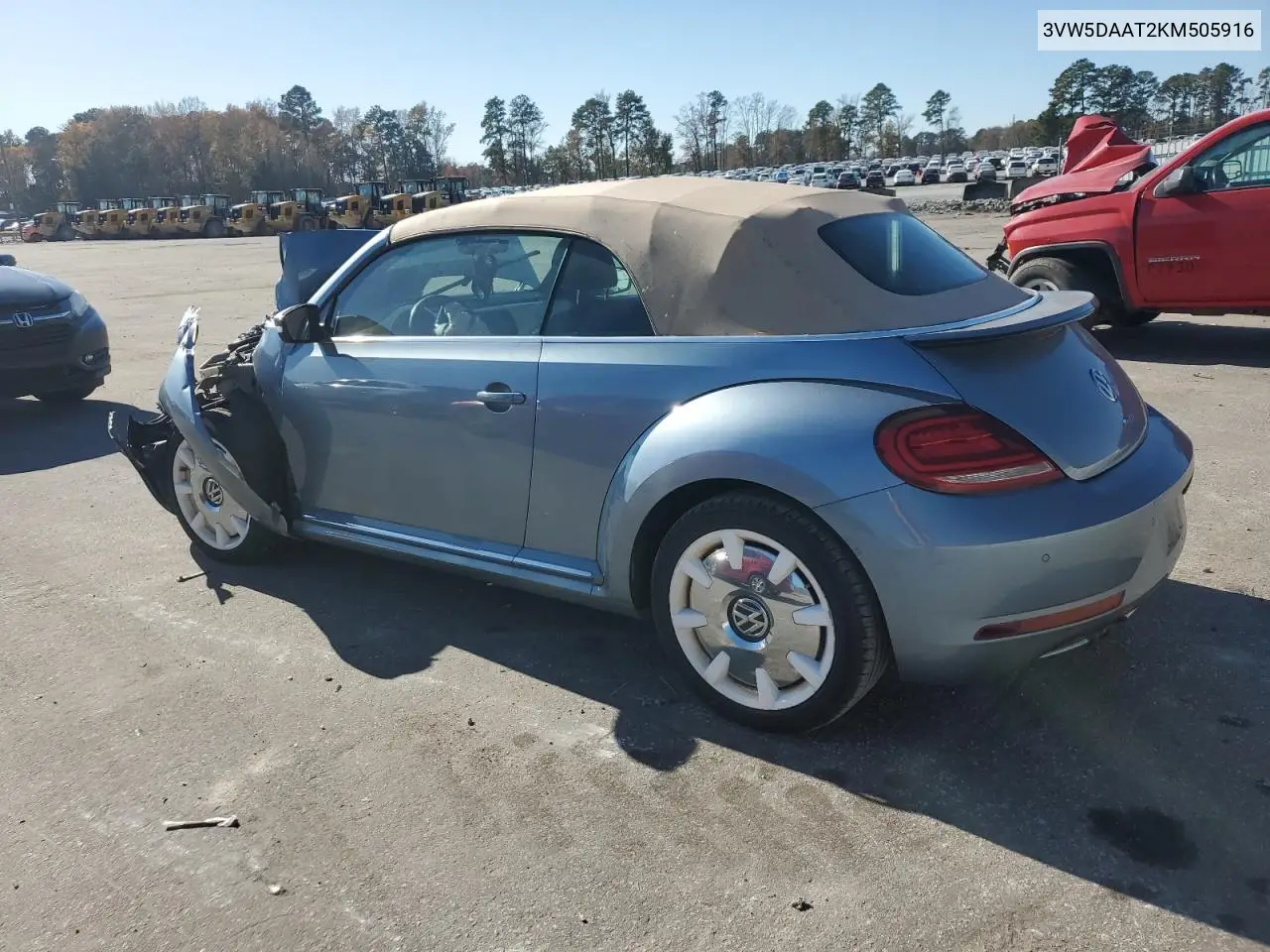 3VW5DAAT2KM505916 2019 Volkswagen Beetle S
