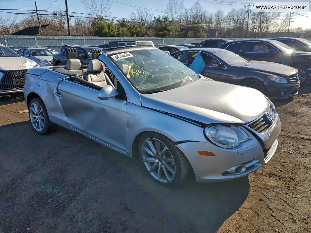 WVWDA71F57V040484 2007 Volkswagen Eos 2.0T Sport