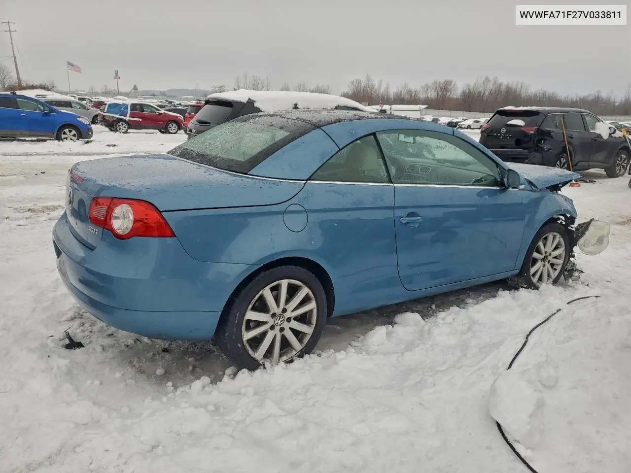 WVWFA71F27V033811 2007 Volkswagen Eos 2.0T Luxury
