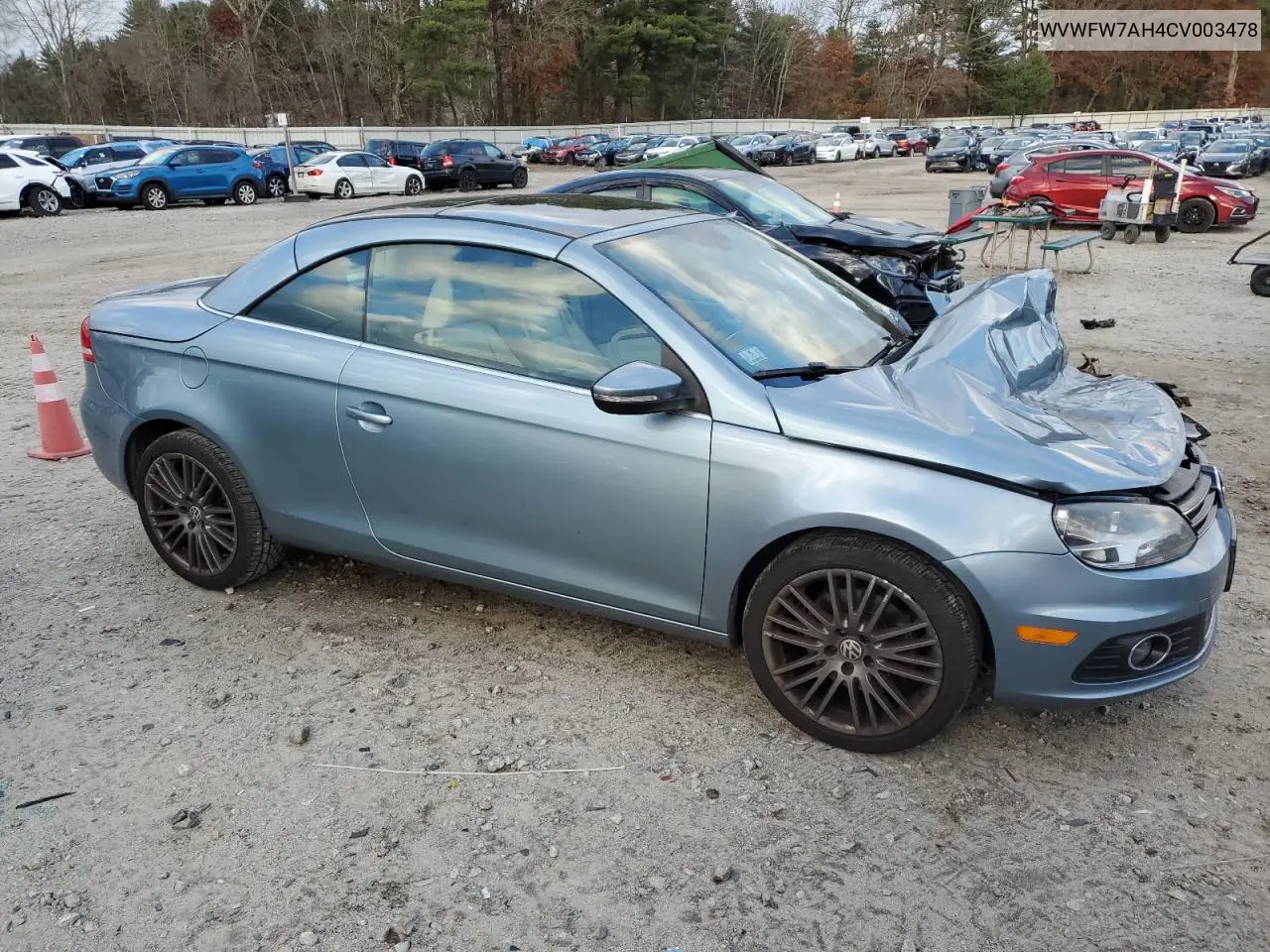 WVWFW7AH4CV003478 2012 Volkswagen Eos Lux