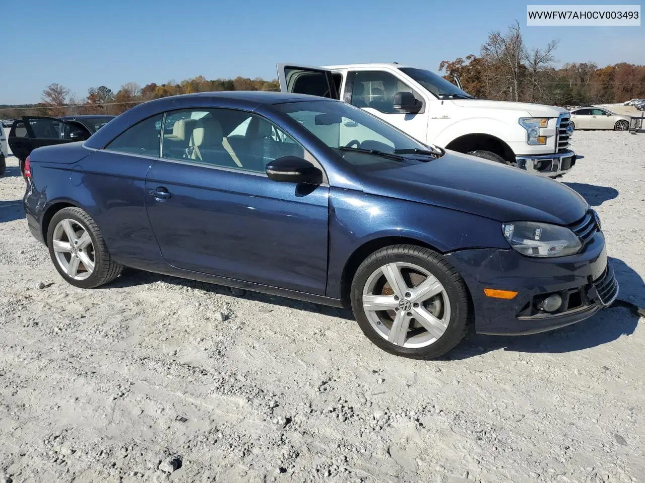 WVWFW7AH0CV003493 2012 Volkswagen Eos Lux