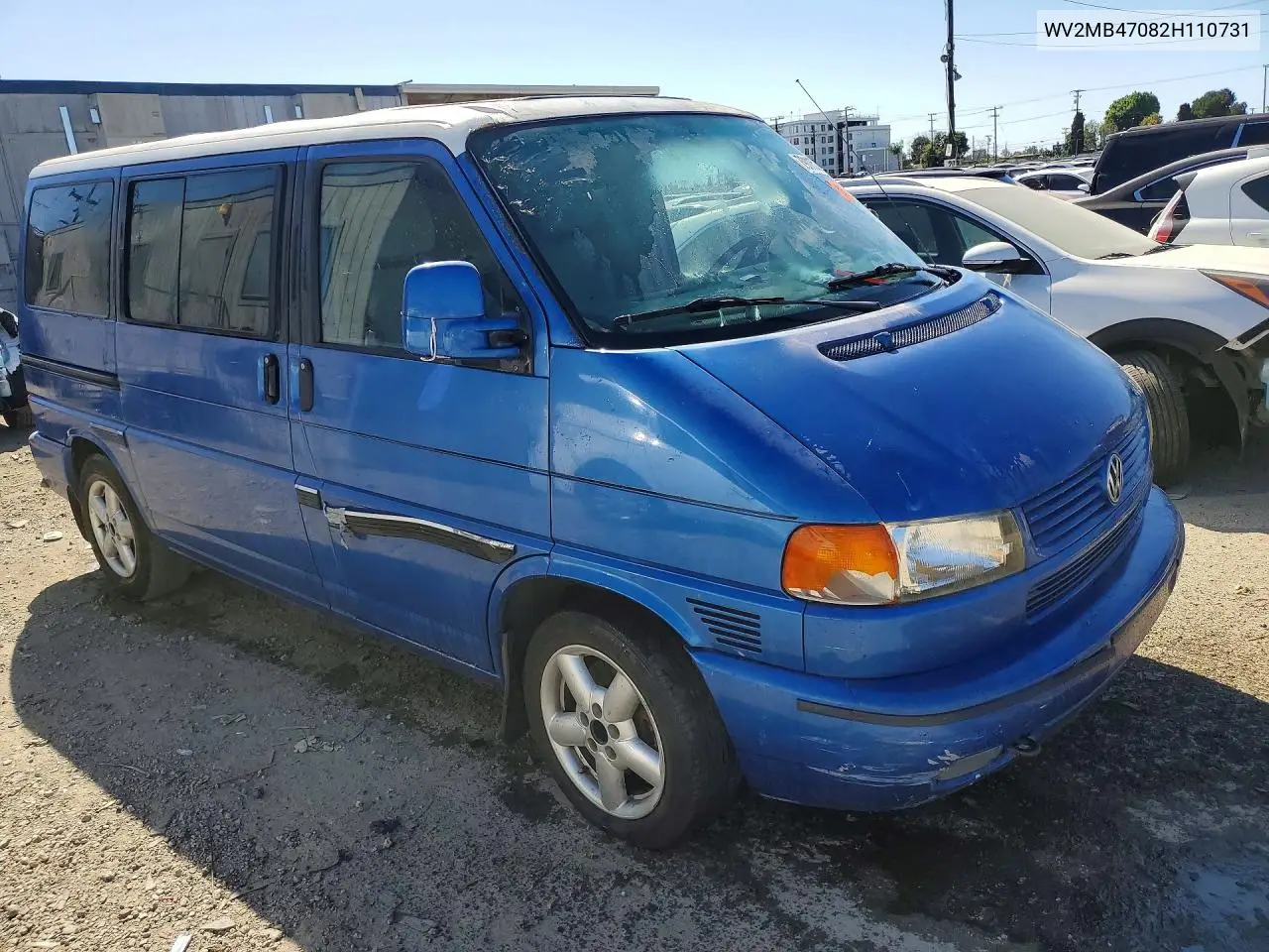 2002 Volkswagen Eurovan Mv VIN: WV2MB47082H110731 Lot: 79115265