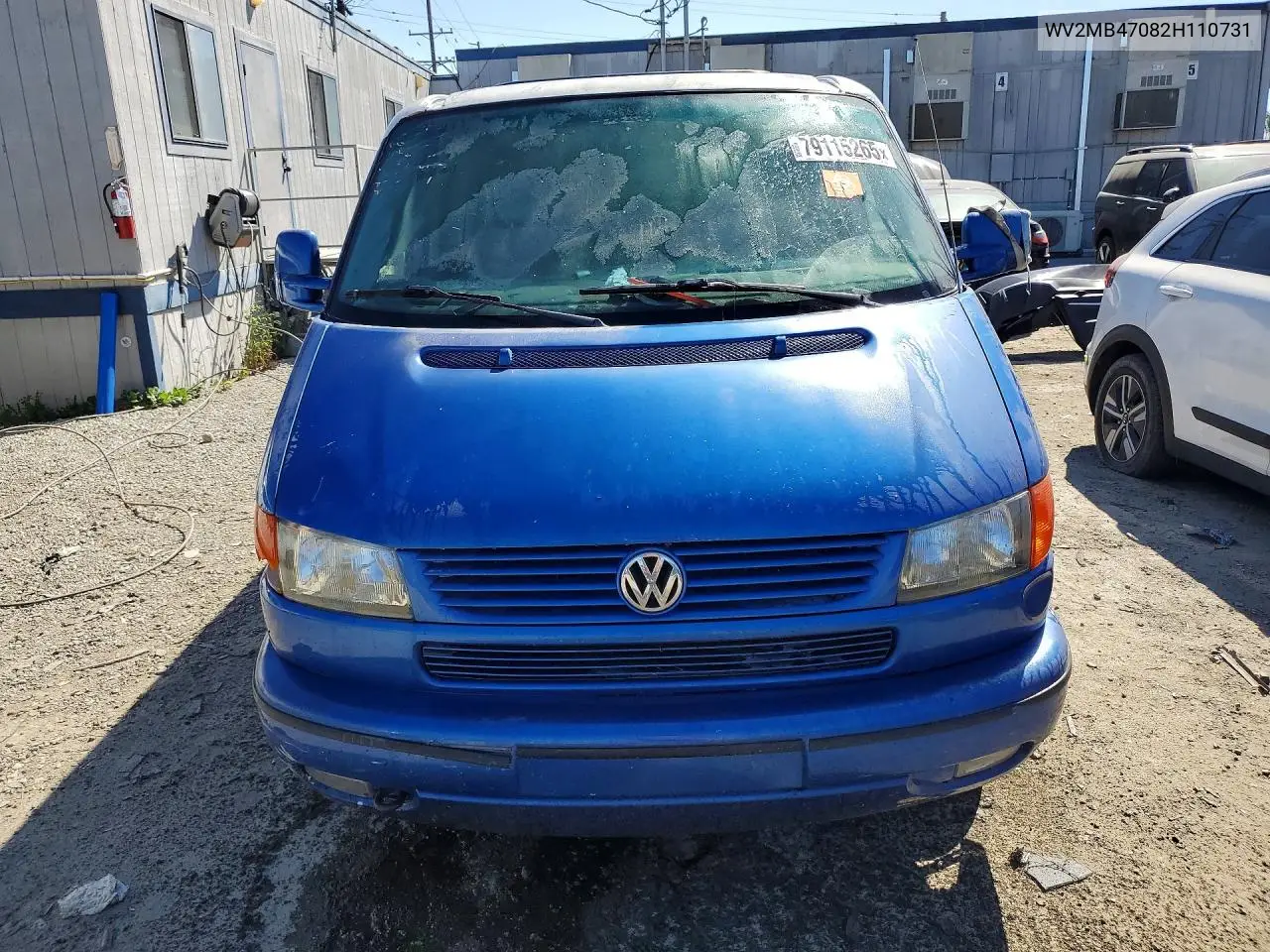 2002 Volkswagen Eurovan Mv VIN: WV2MB47082H110731 Lot: 79115265