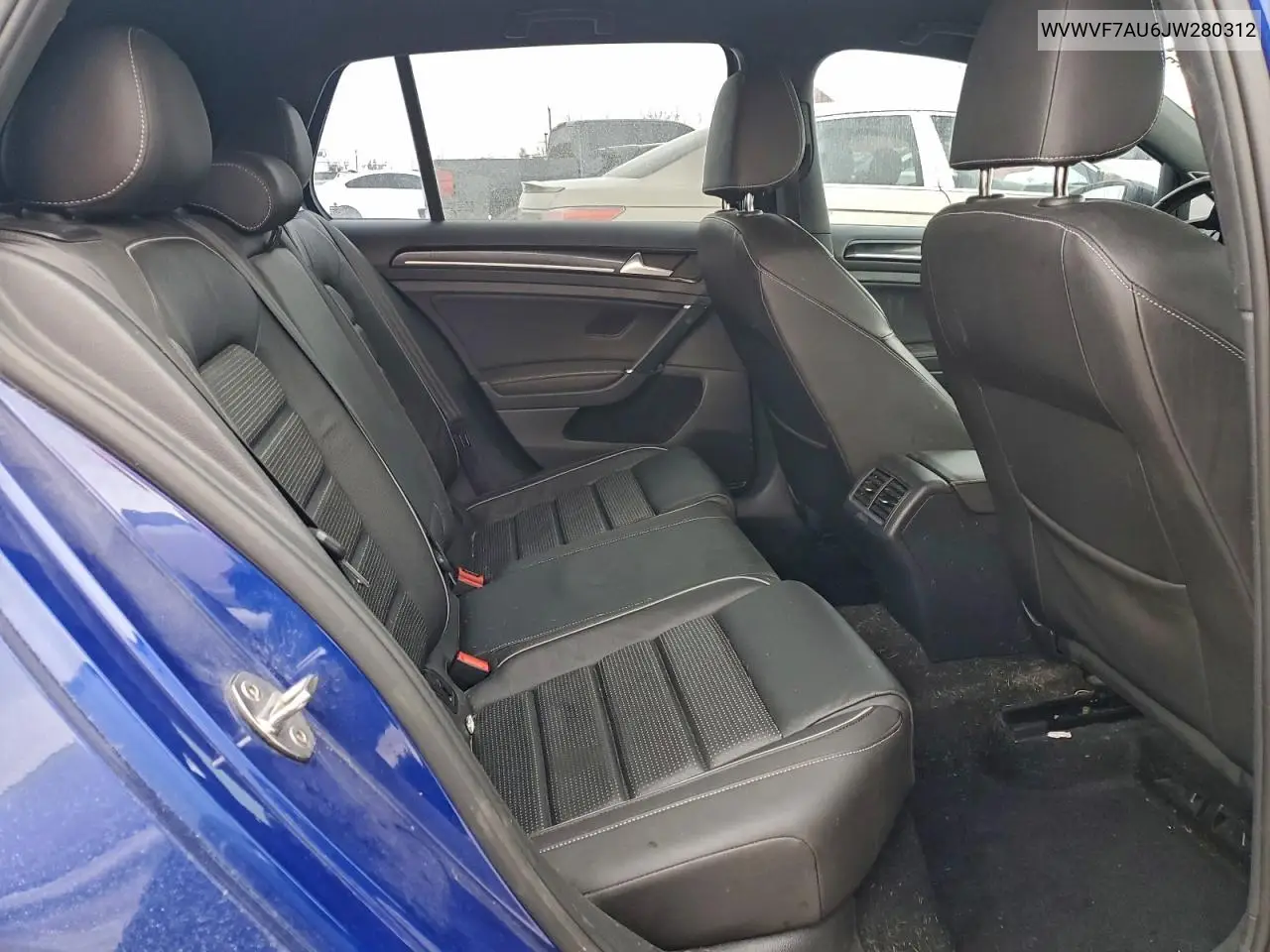 WVWVF7AU6JW280312 2018 Volkswagen Golf R