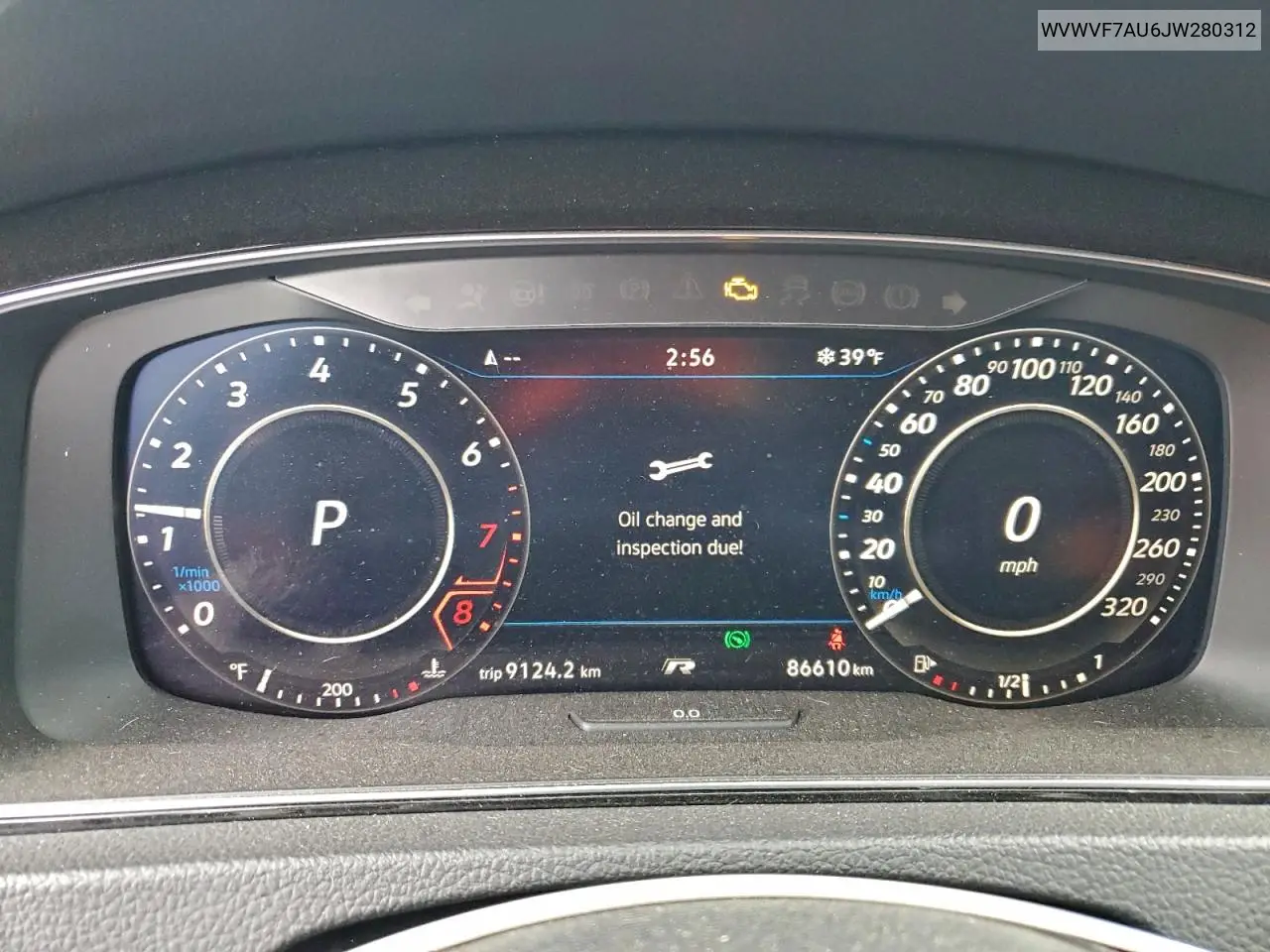 WVWVF7AU6JW280312 2018 Volkswagen Golf R