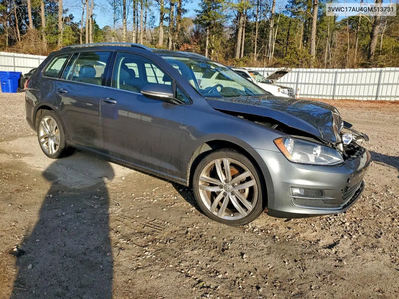 3VWC17AU4GM513731 2016 Volkswagen Golf Sportwagen S