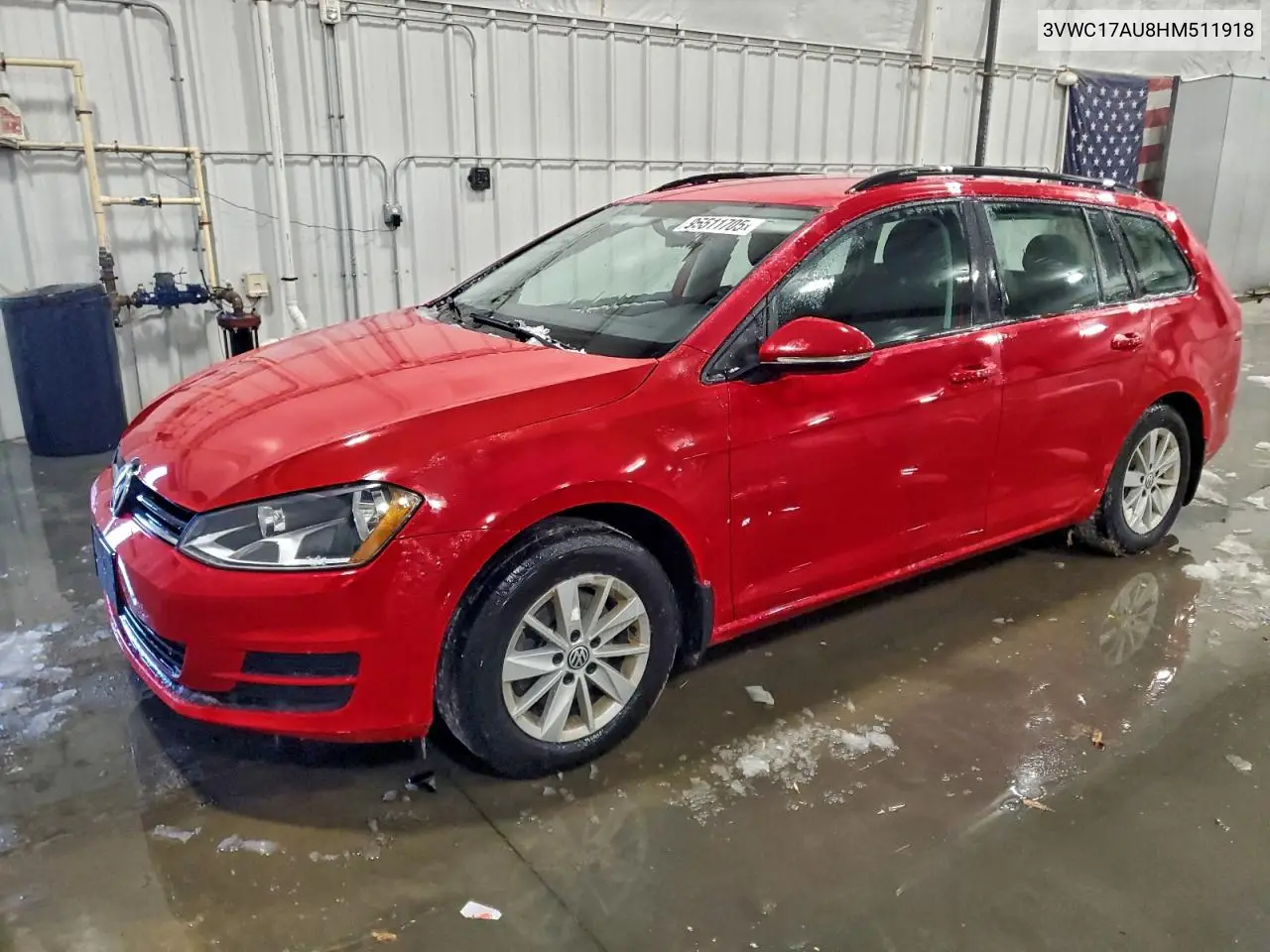 3VWC17AU8HM511918 2017 Volkswagen Golf Sportwagen S
