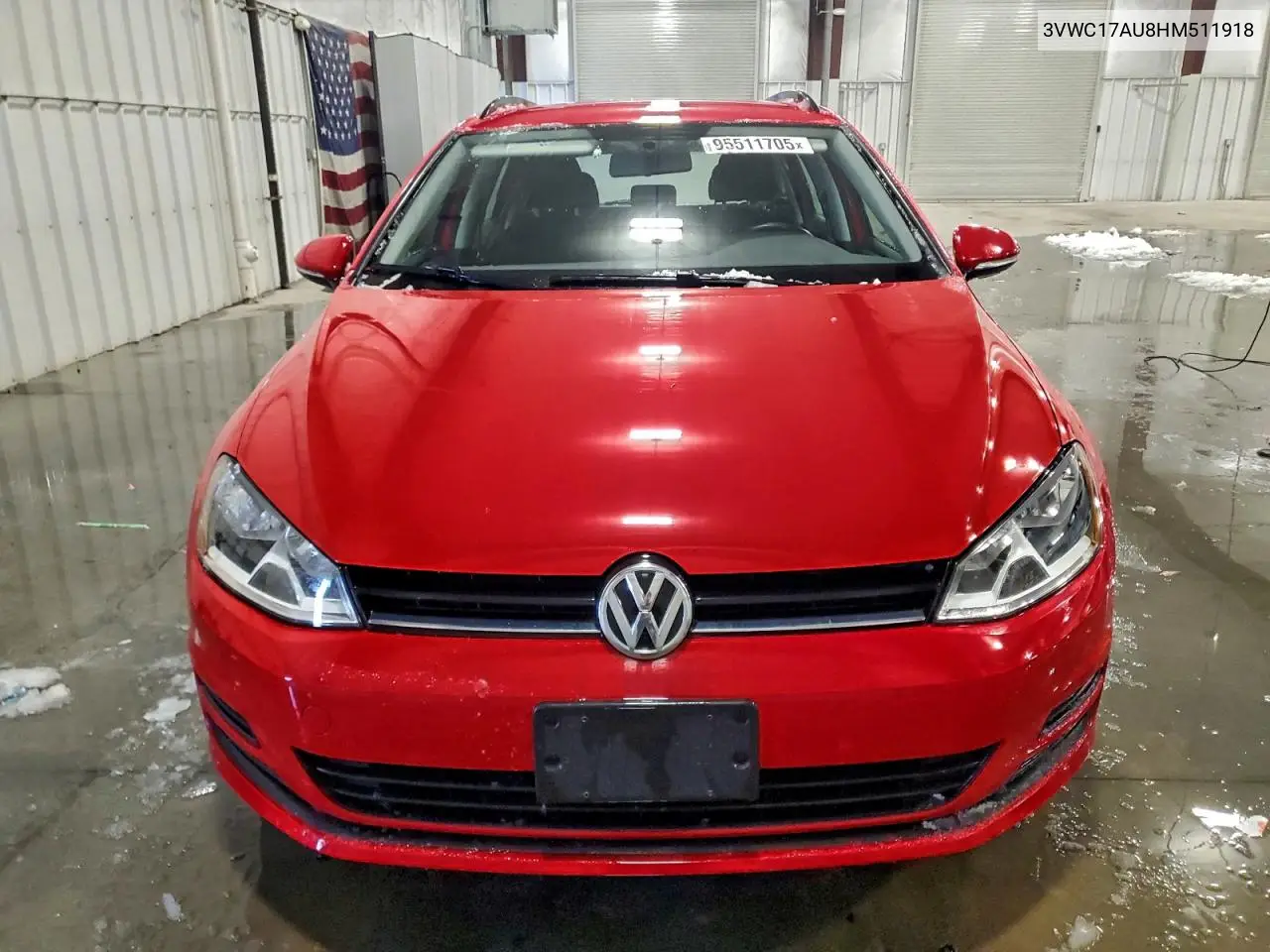 3VWC17AU8HM511918 2017 Volkswagen Golf Sportwagen S