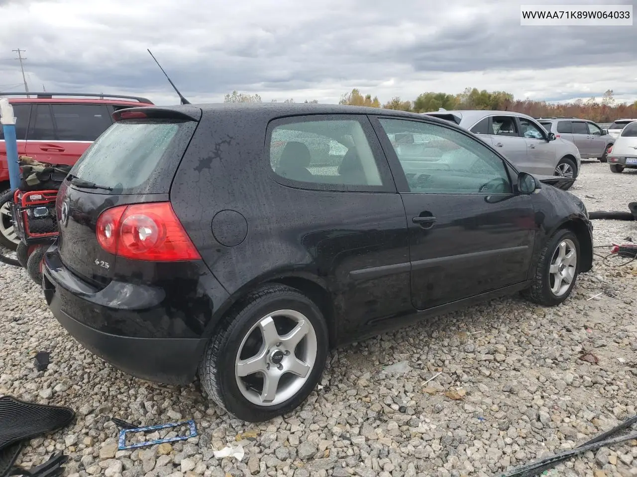 WVWAA71K89W064033 2009 Volkswagen Rabbit