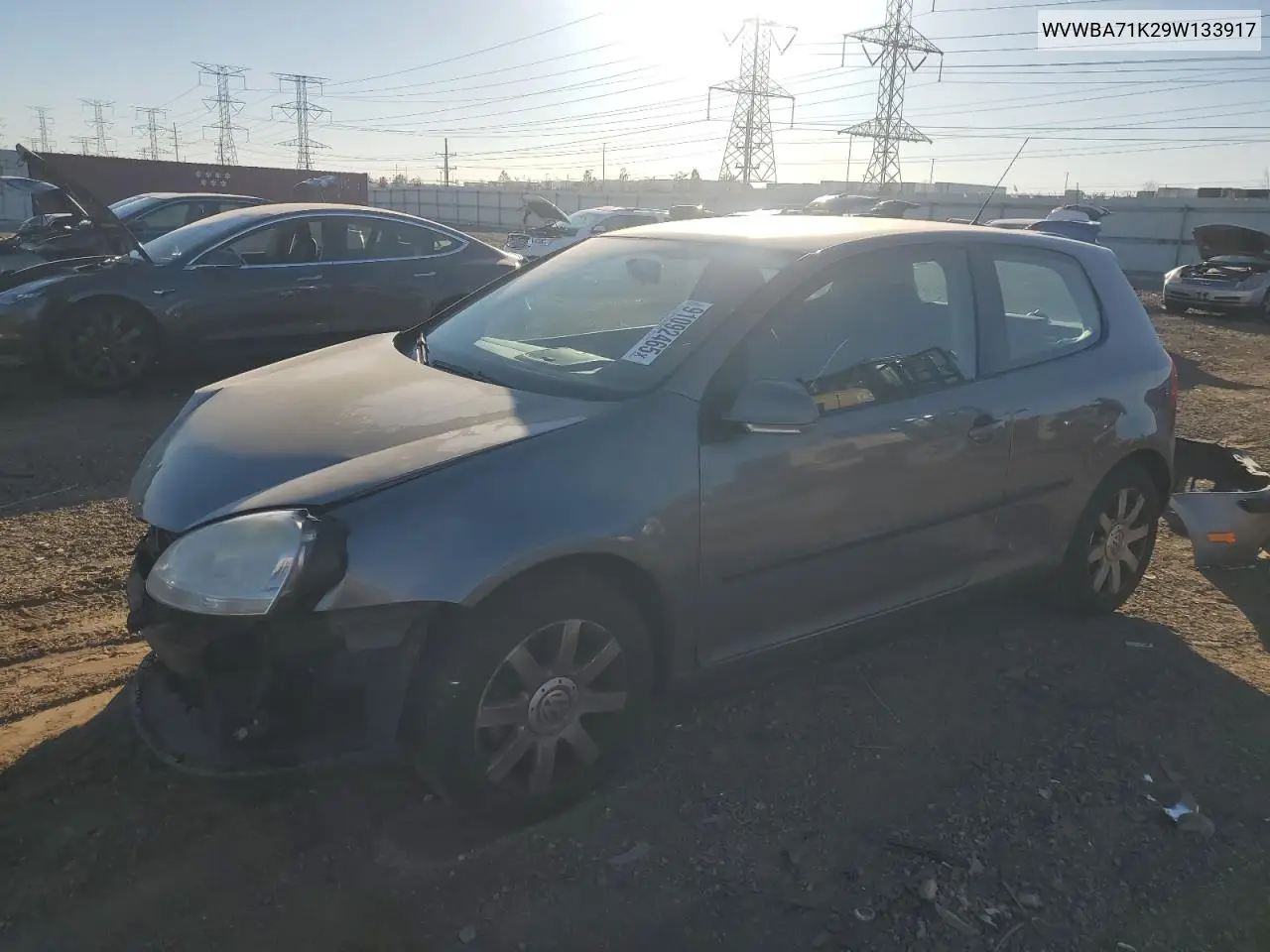 WVWBA71K29W133917 2009 Volkswagen Rabbit