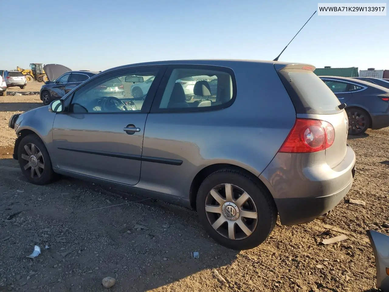 WVWBA71K29W133917 2009 Volkswagen Rabbit