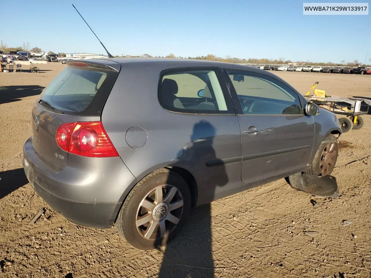 WVWBA71K29W133917 2009 Volkswagen Rabbit