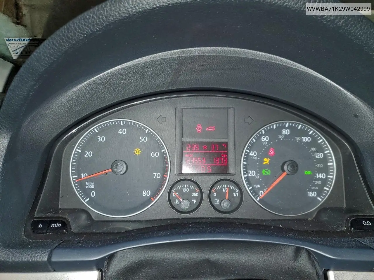 WVWBA71K29W042999 2009 Volkswagen Rabbit