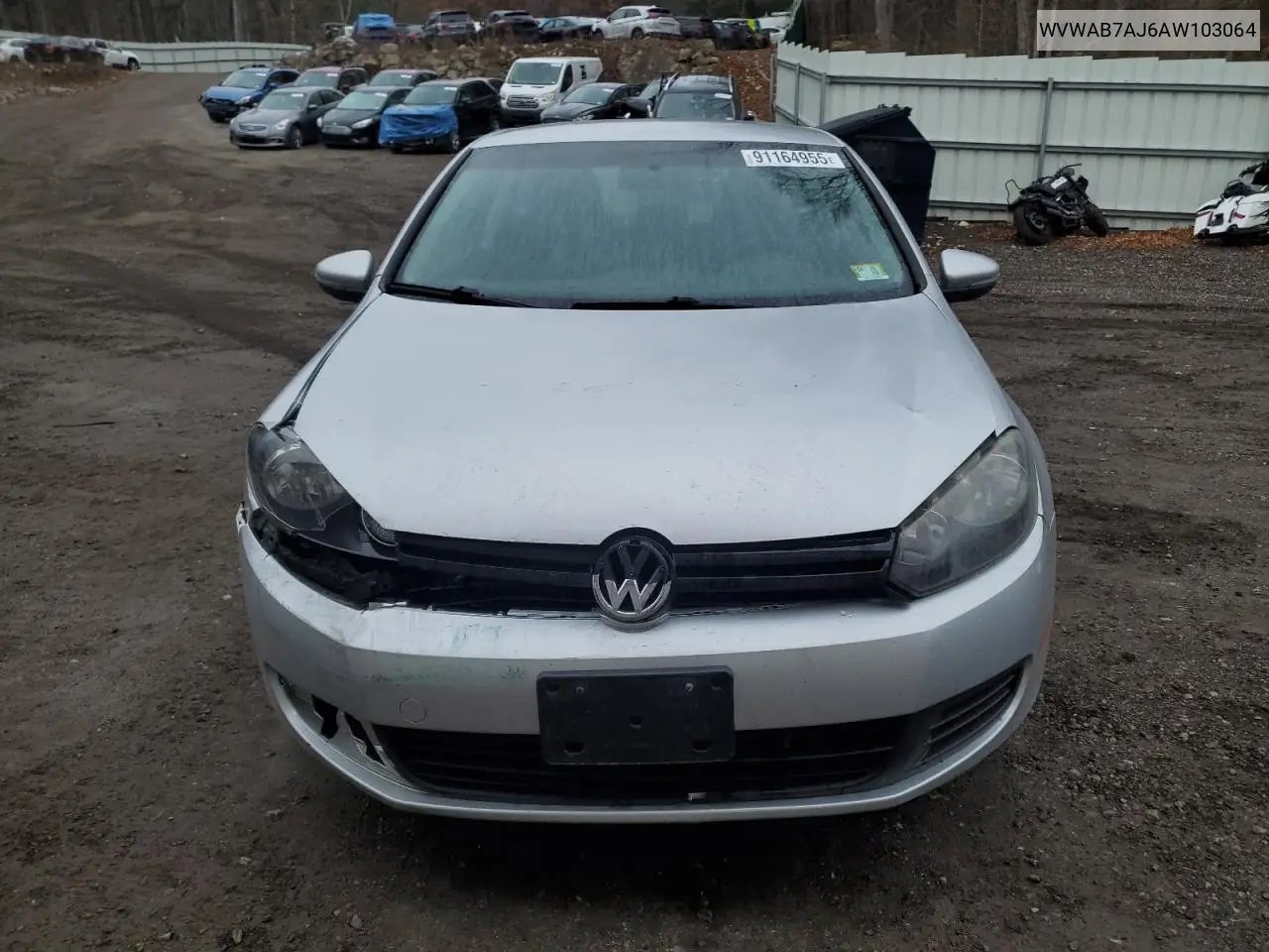 WVWAB7AJ6AW103064 2010 Volkswagen Golf
