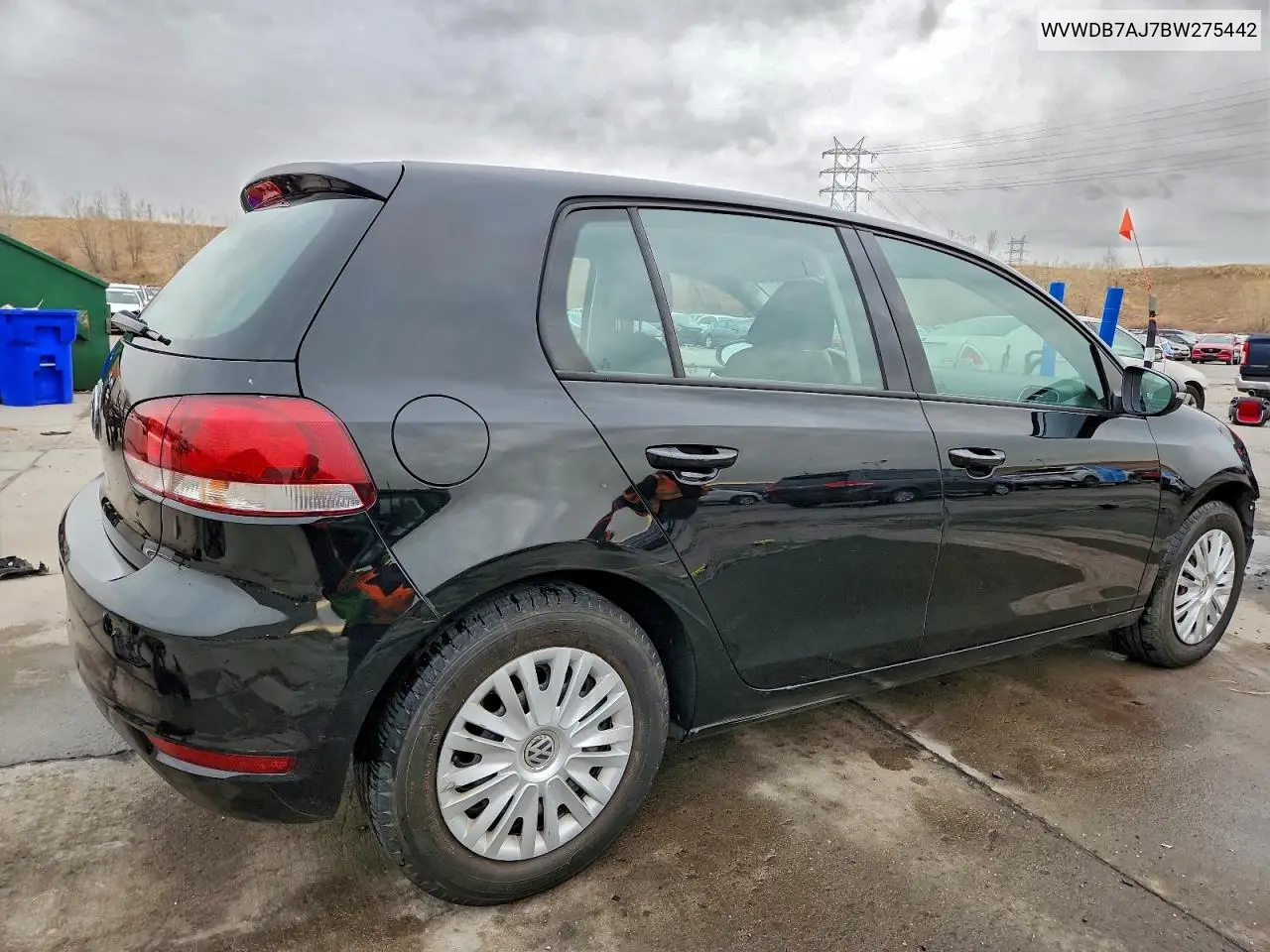 WVWDB7AJ7BW275442 2011 Volkswagen Golf