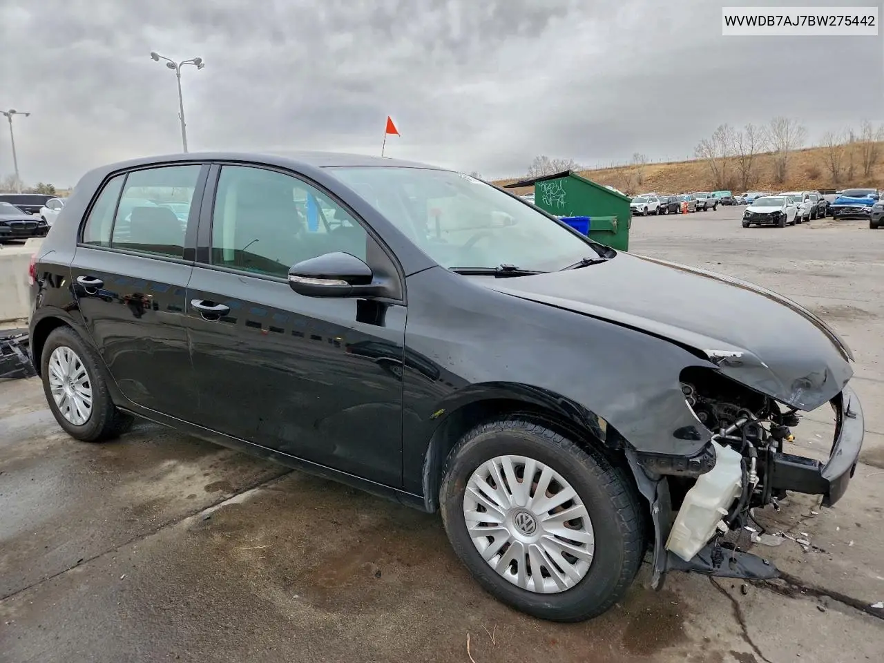WVWDB7AJ7BW275442 2011 Volkswagen Golf