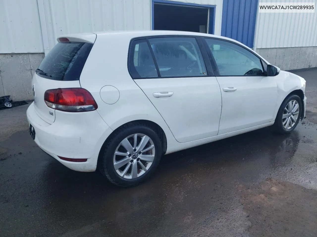 WVWCA7AJ1CW289935 2012 Volkswagen Golf