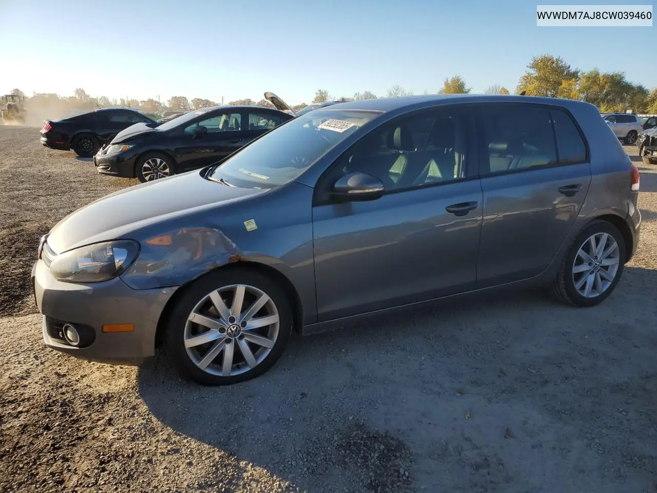 WVWDM7AJ8CW039460 2012 Volkswagen Golf