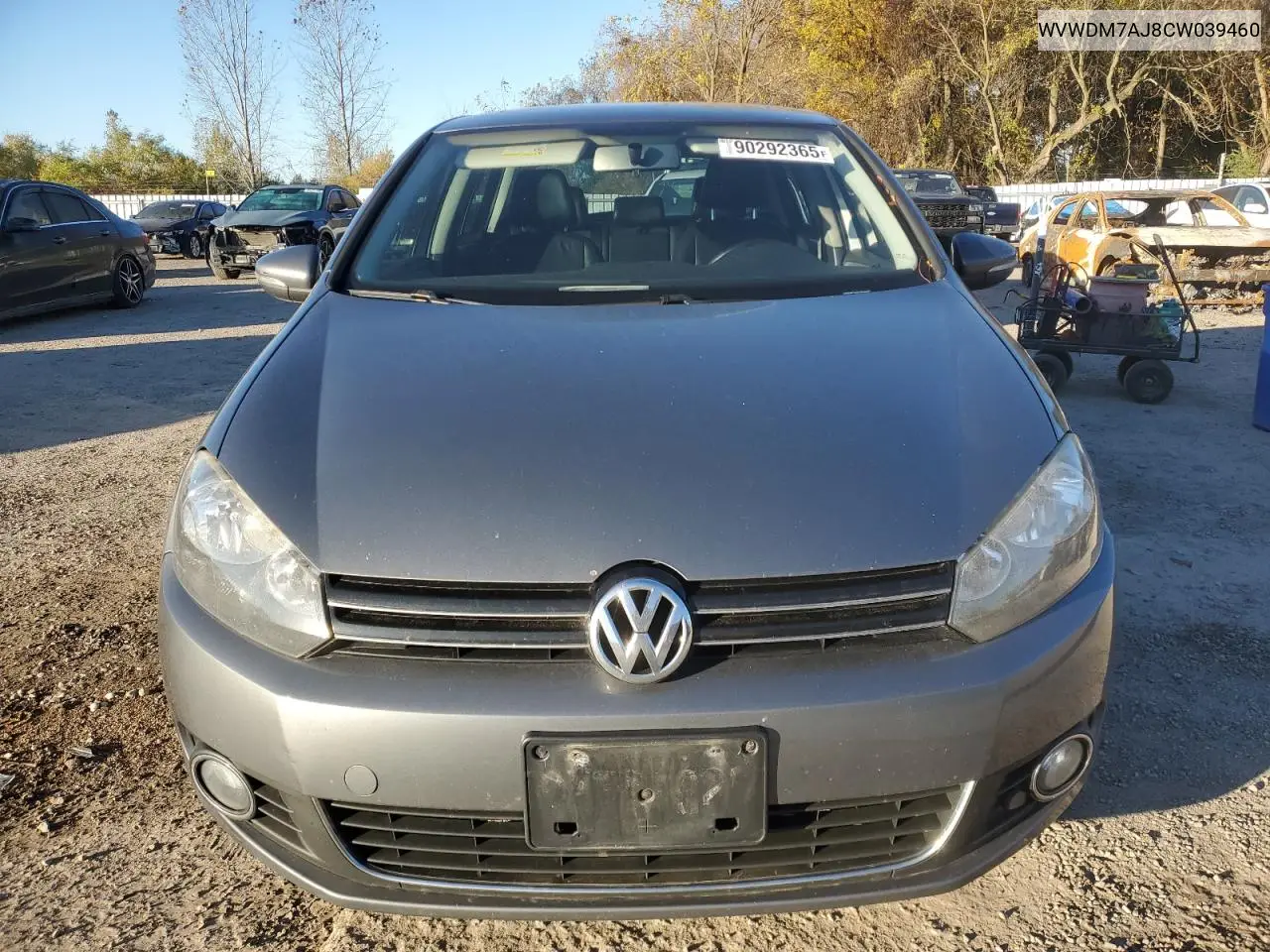 WVWDM7AJ8CW039460 2012 Volkswagen Golf