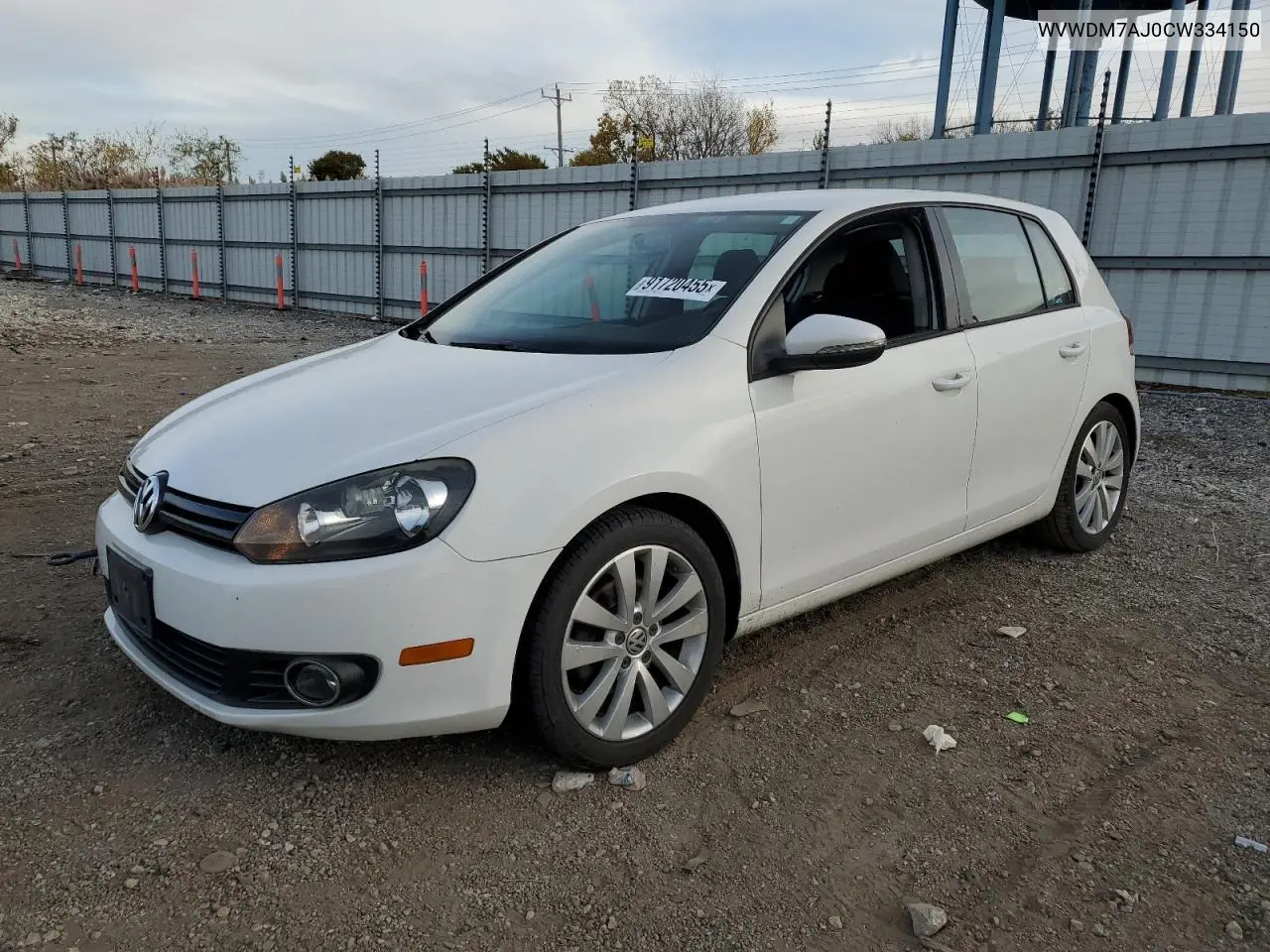 WVWDM7AJ0CW334150 2012 Volkswagen Golf