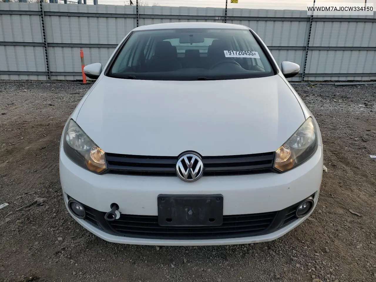 WVWDM7AJ0CW334150 2012 Volkswagen Golf