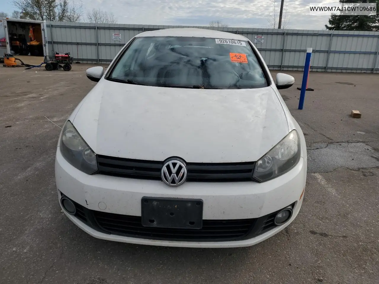 WVWDM7AJ1CW109686 2012 Volkswagen Golf