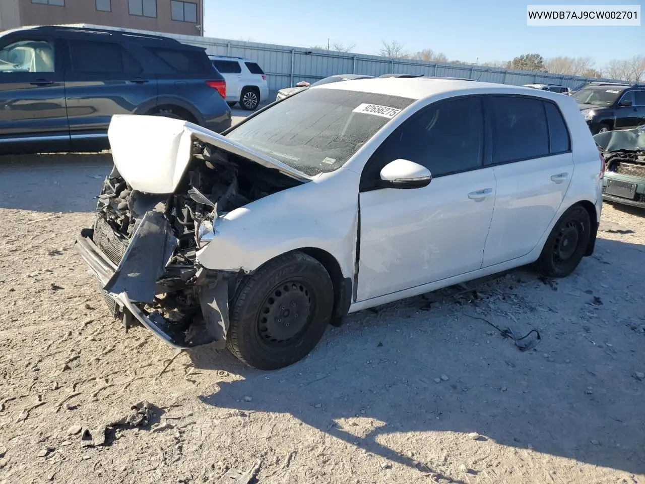 WVWDB7AJ9CW002701 2012 Volkswagen Golf
