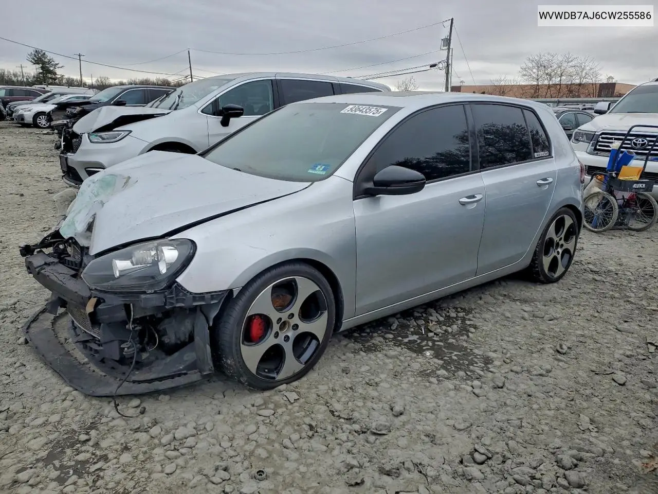 WVWDB7AJ6CW255586 2012 Volkswagen Golf