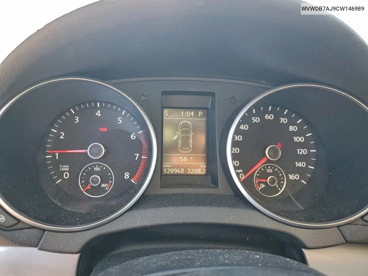 WVWDB7AJ9CW146989 2012 Volkswagen Golf