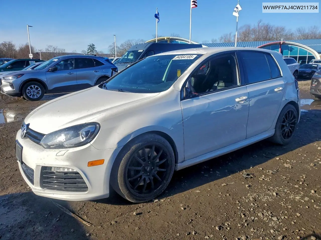 WVWPF7AJ4CW211734 2012 Volkswagen Golf R